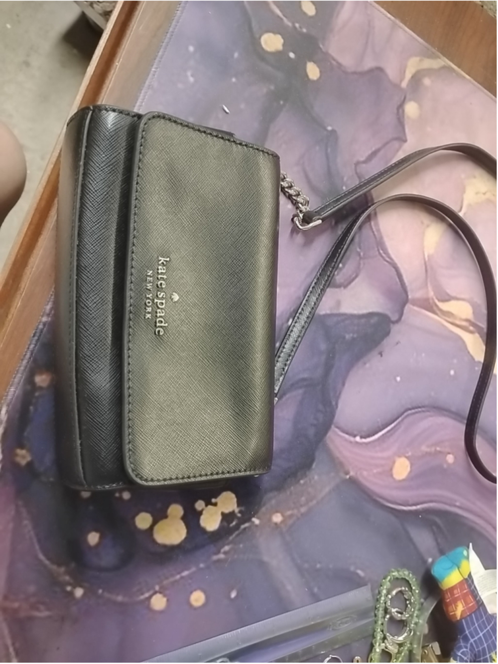 Kate Spade Cameron Street‎ Shreya Crossbody Bag PWRU6014 BLACK leather
